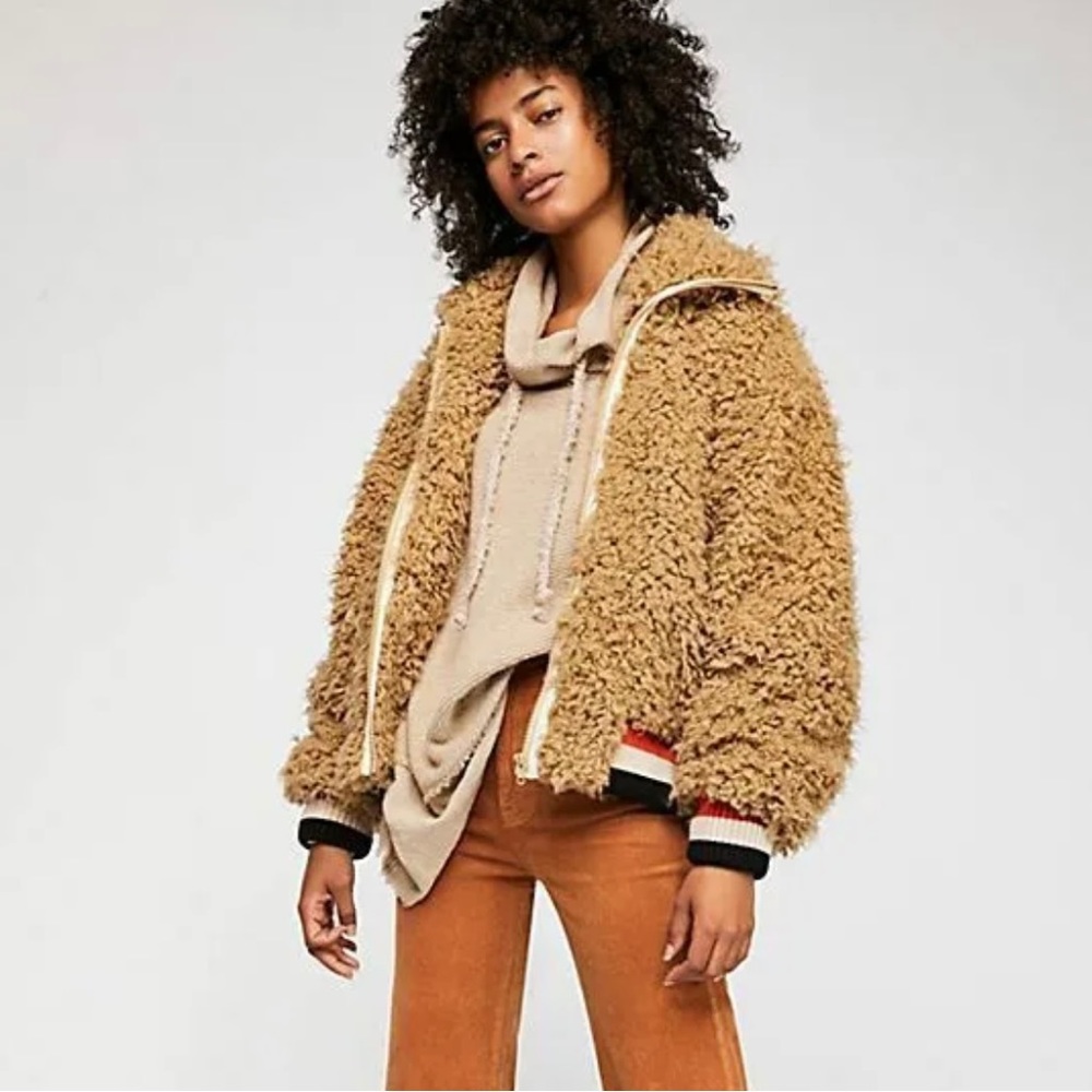 Free People high in the sky bomber jacket. Size M medium